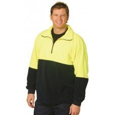 HIGH VISIBILITY POLAR FLEECE HALF ZIP PULLOVER 4XL,5XL,7XL