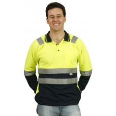 MEN'S TRUEDRY® SAFETY POLO WITH 3M REFLECTIVE TAPE S - 3XL