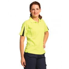 LADIES' TRUEDRY® HI-VIS POLO WITH REFLECTIVE PIPING