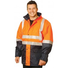 HIGH VISIBILITY TWO TONE JACKET WITH 3M REFLECTIVE TAPES S - 3XL
