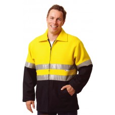 HIGH VISIBILITY TWO TONE SAFETY BLUEY JACKET S - 3XL