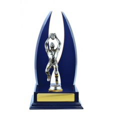 DOUBLE CRESCENT WING TIMBER TROPHY 270MM